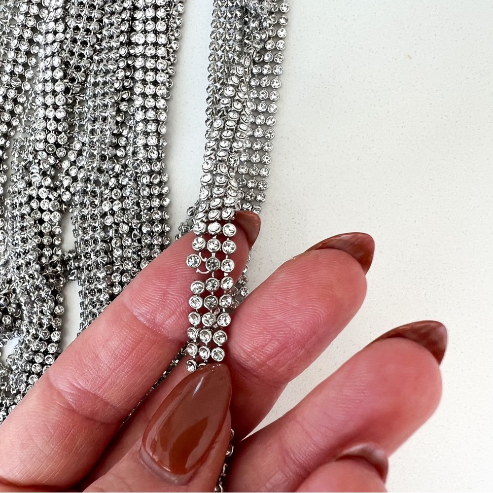 Cult Gaia Banu Mini Fringe Clutch in Clear - Picture 6 of 14